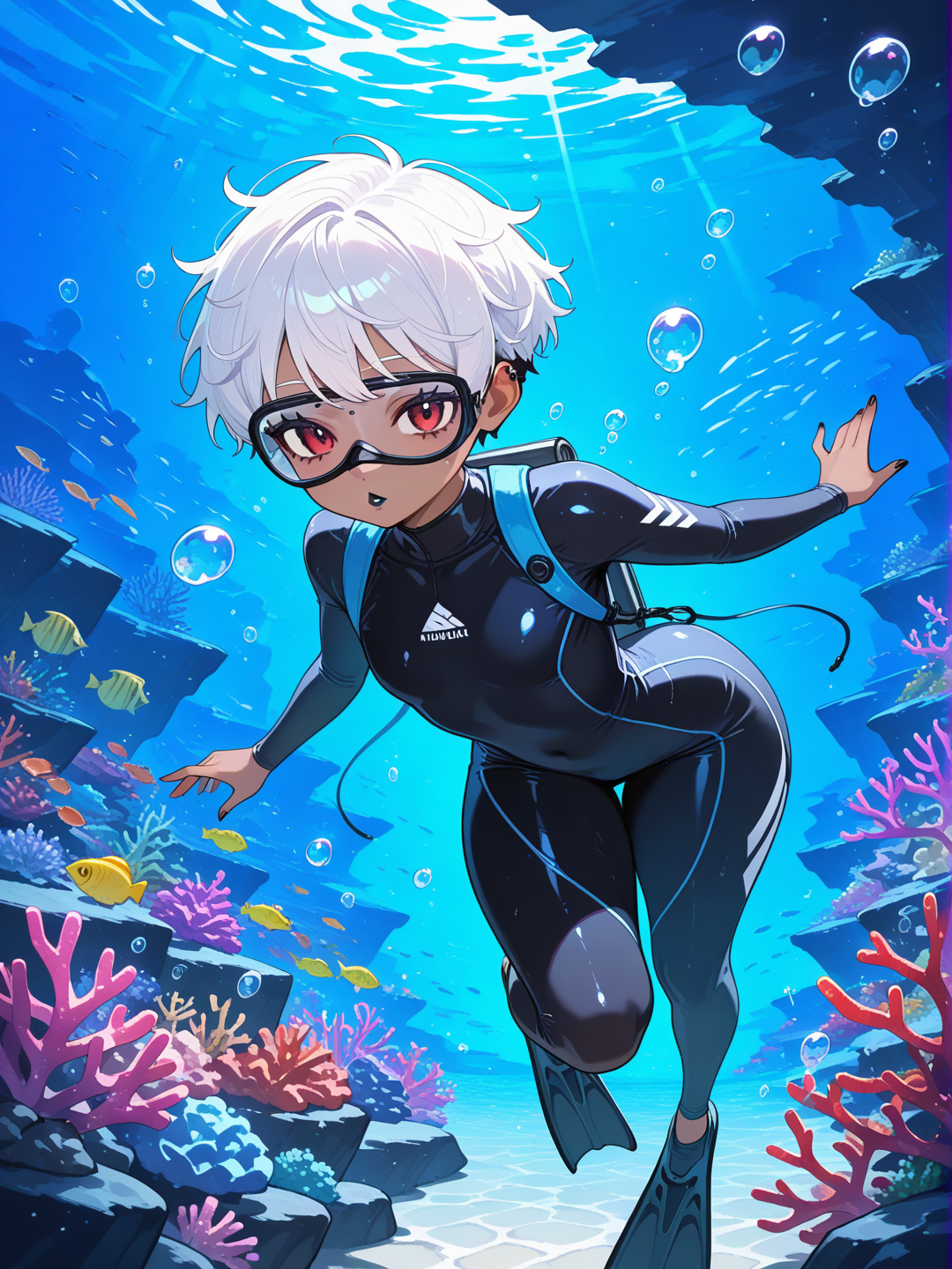 Checking out the sea creatures