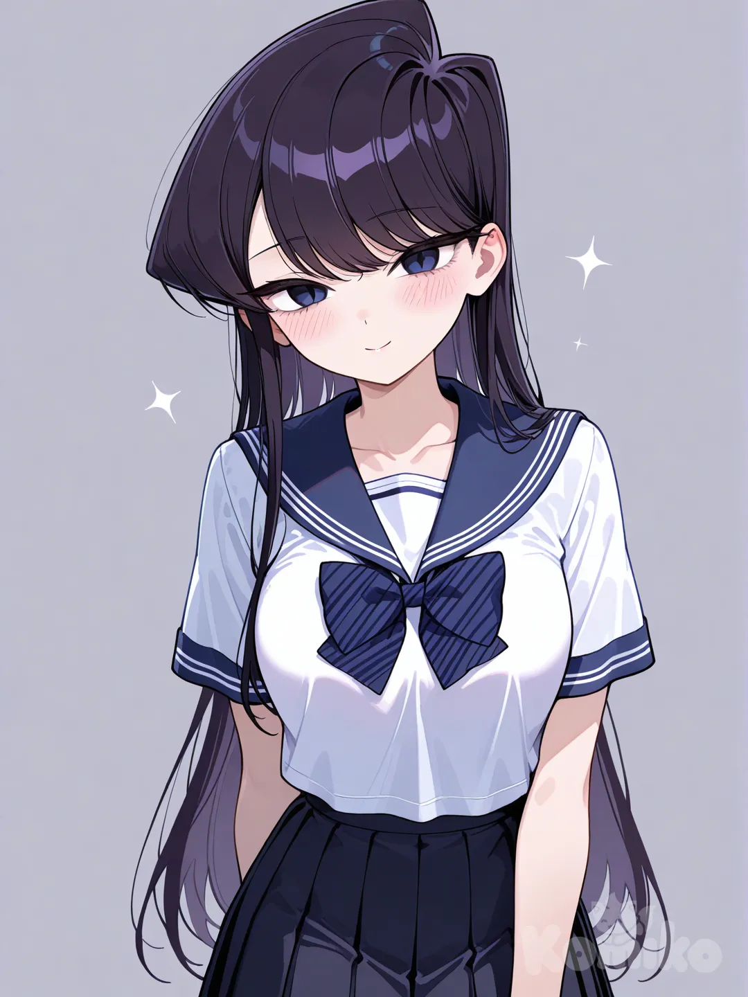 komi-san wa komyushou desu, sonrisa