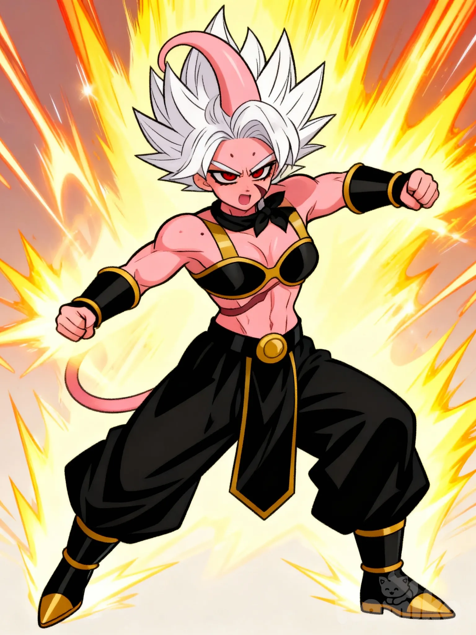 draw her in dragon ball z style