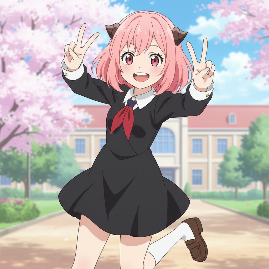 Anya (Spy X Family), v sign