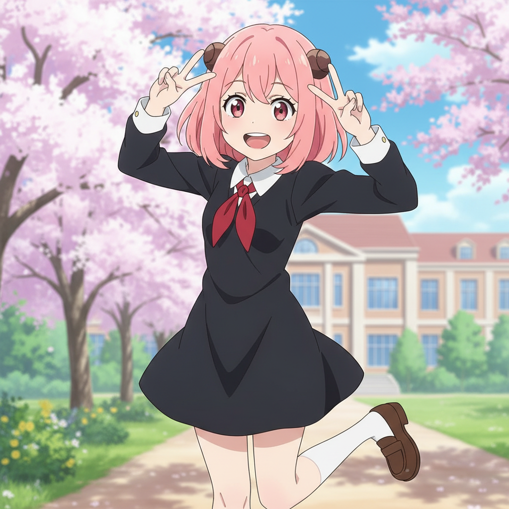 Anya (Spy X Family), v sign