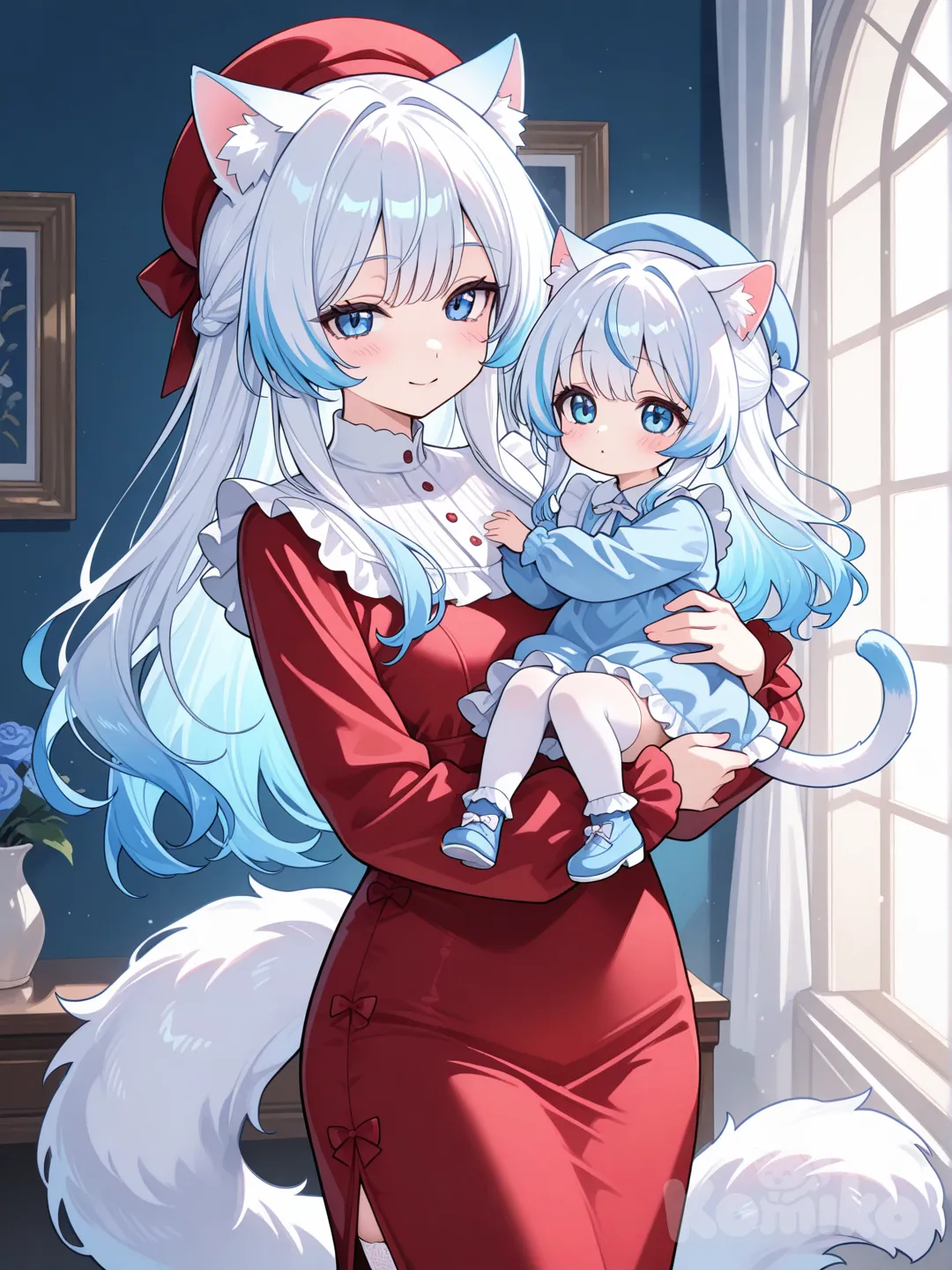 Angel(left) Mochi(Right)