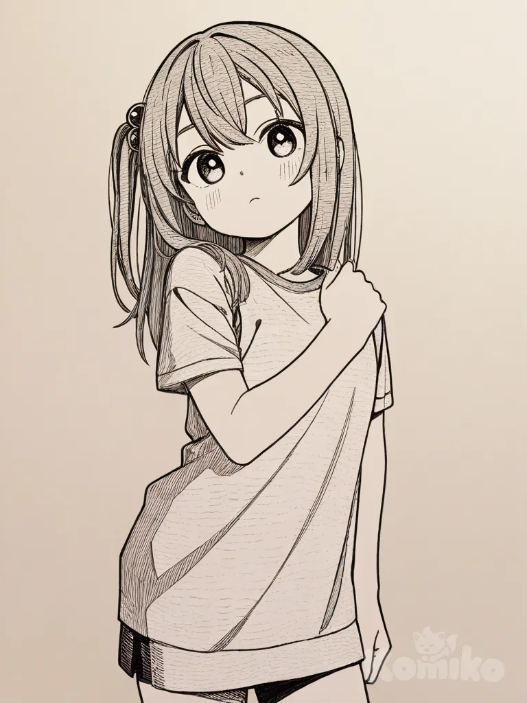 [grayscale-manga-style], comic shading, anime coloring, hatching (texture), @Silica