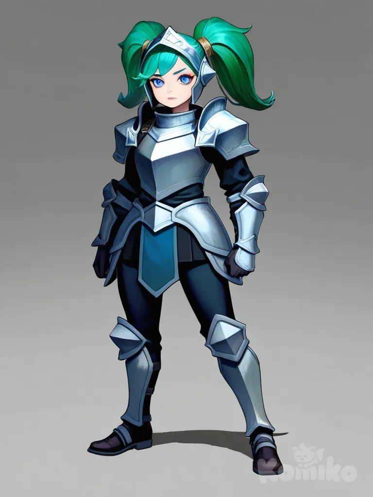 [90s-shojo-style], anime coloring, hatching (texture), @Poppy_(League_Of_Legends)