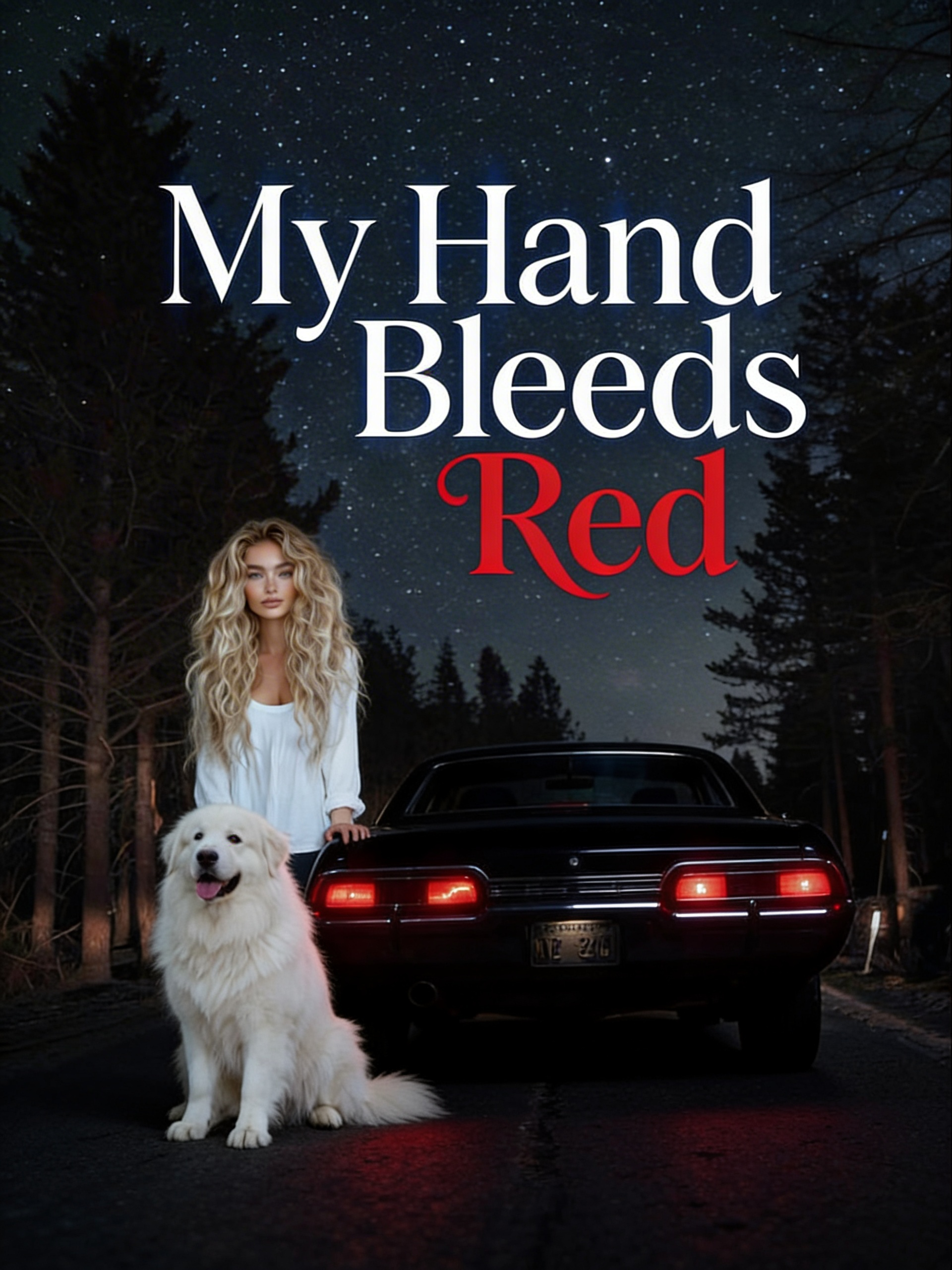 In Vampire Diaries and Supernatural crossover, Aaliyah Skye Winchester and her dog, named Remi, are coming on the road to their new journey. They are standing next to the car, as the title says My Hand Bleeds Red