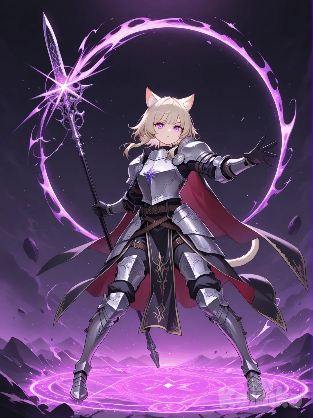 animal ears, warrior, magic