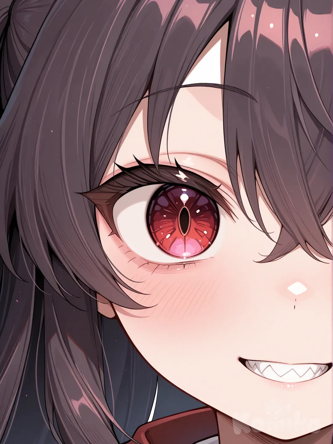 Solo, 1girl, Red eye, Miyako Kaze, Redeyes