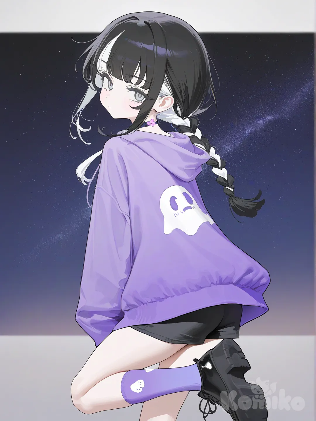 A girl who likes ghosts.