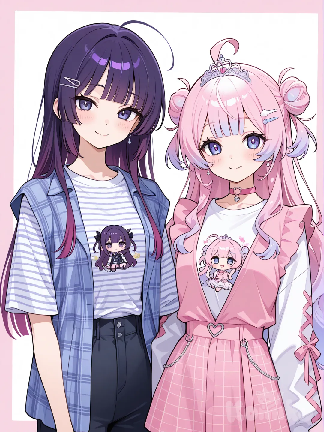 @hino-rei-cy80, @sailor-arsher-sailor-rose-sailor-moon-ars-PA8T, t-shirt, vest, plaid shirt, striped shirt, bohemian shirt