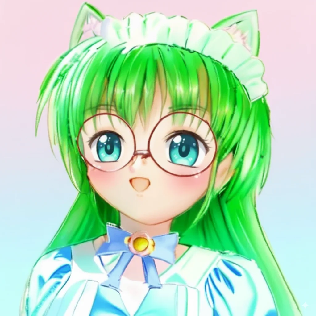 猫耳、メガネメイド