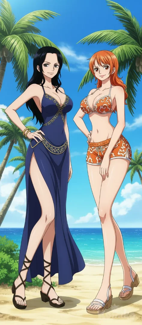 Nico Robin and Nami