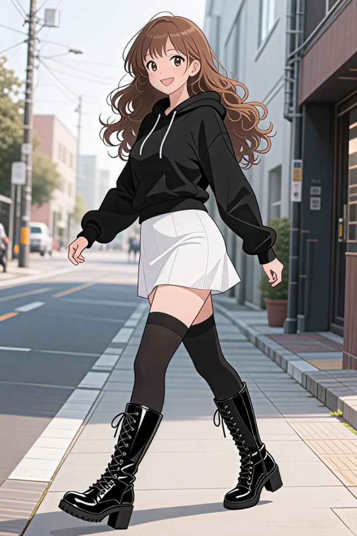 1girl, female, full body, boots