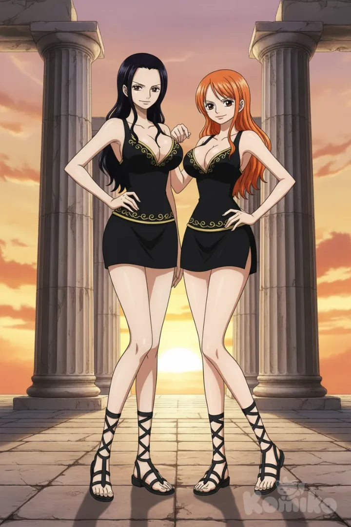 Nico Robin and Nami 
