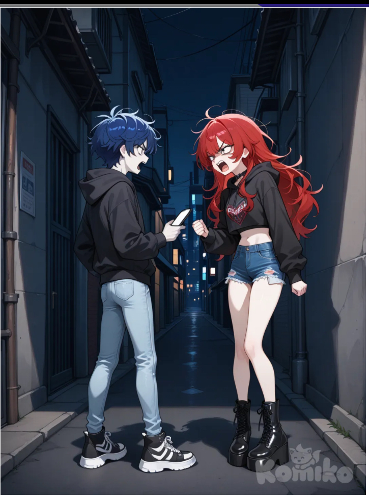 These are my 2 OC’s Collin and Livid/Liv