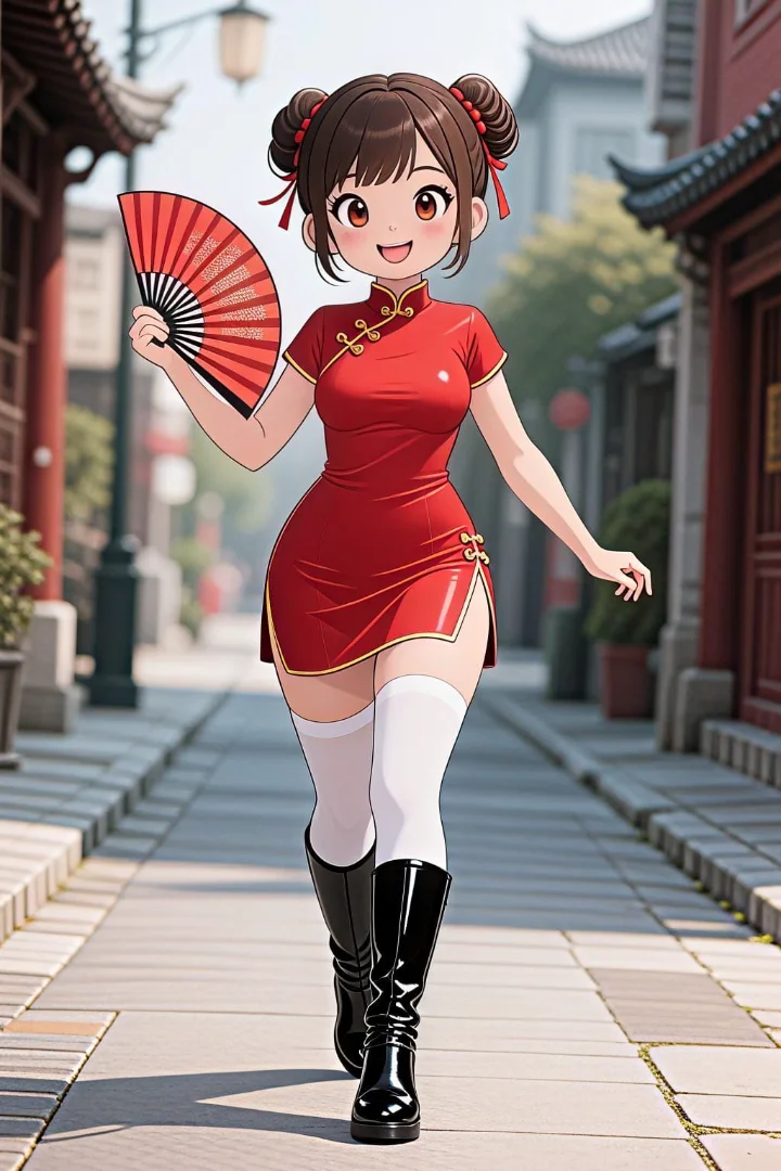 1girl, female, full body, boots, thighhigh 