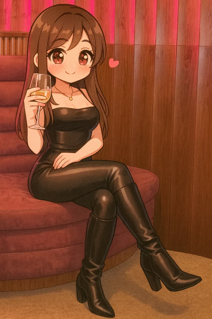 Chibi, 1girl, full body, kawaii, female, boots