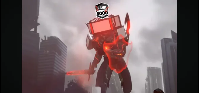 Titan TV man red energy "titan war universe"