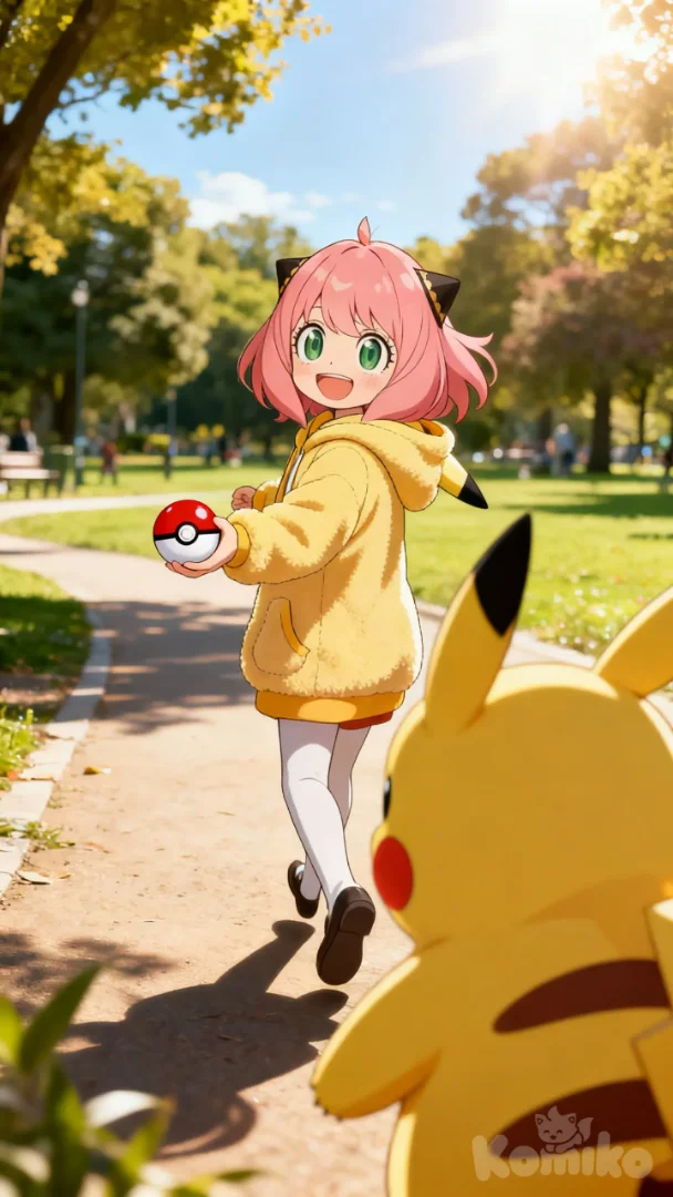 Anya and Pikachu