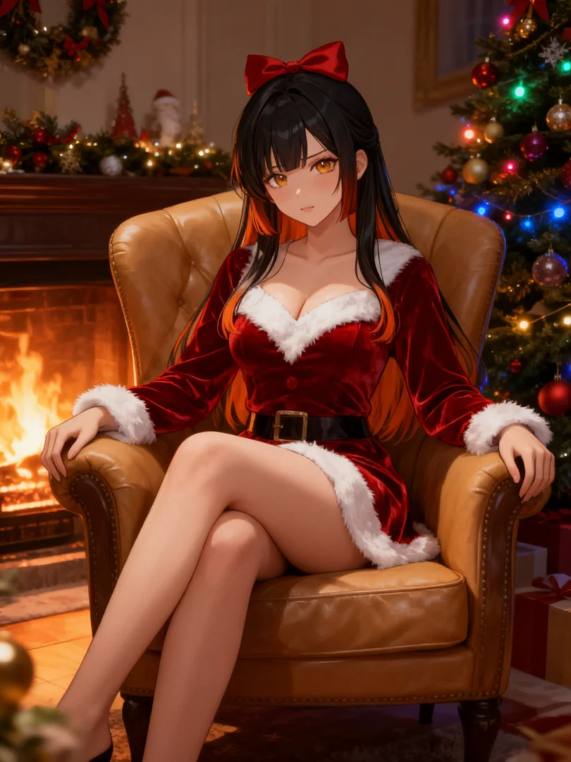 Cerise Reika, lounging for the holidays