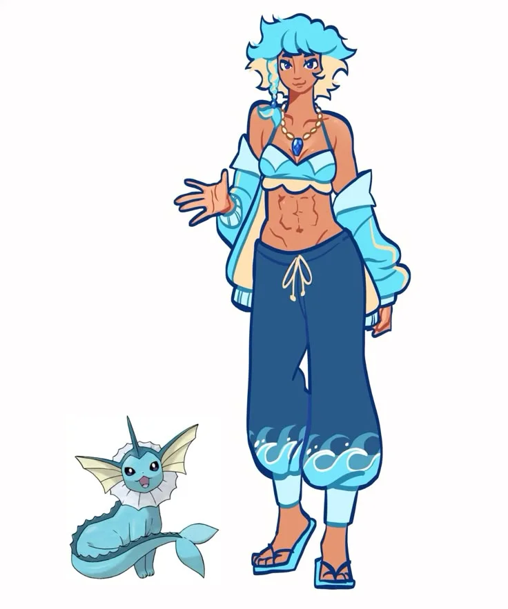 vaporeon! not my art!