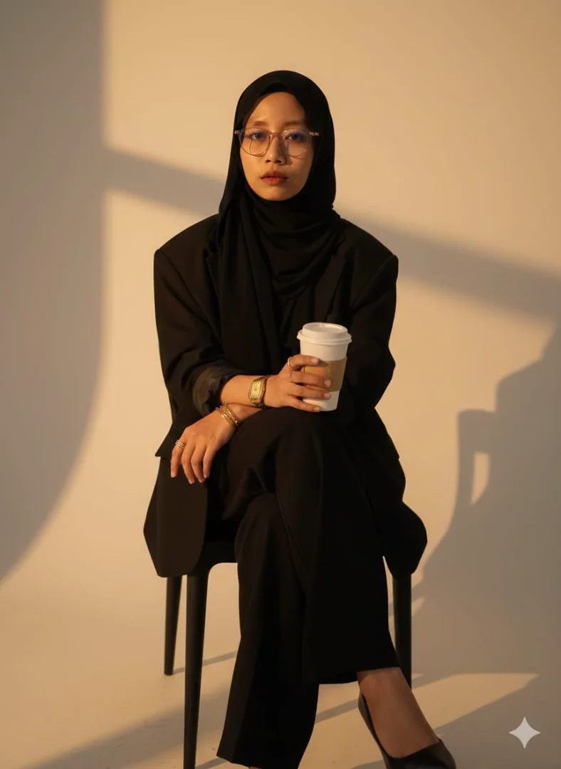 Duduk diam tanpa kata