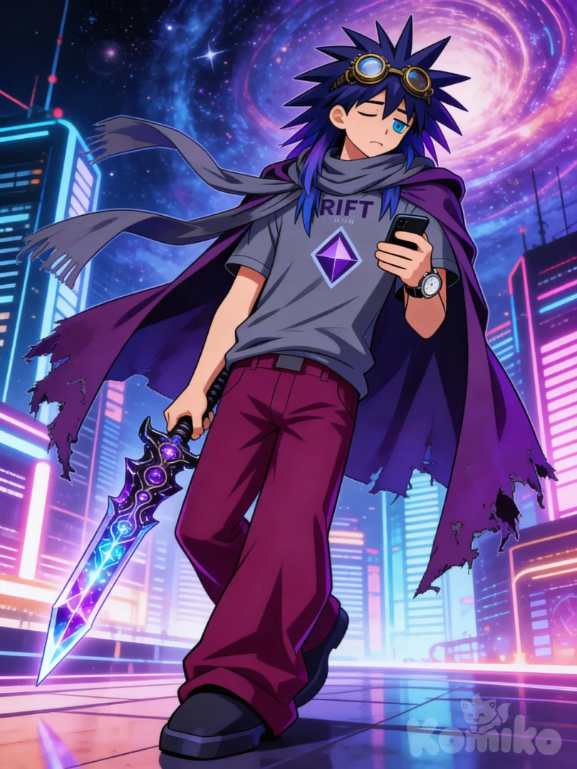 Ethan teiraconda in his adventure gear