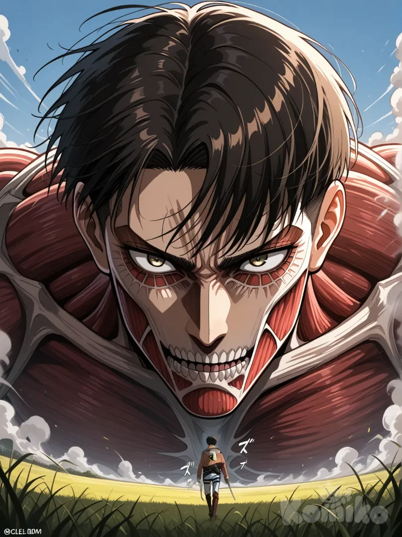 Levi against his own prototype titan