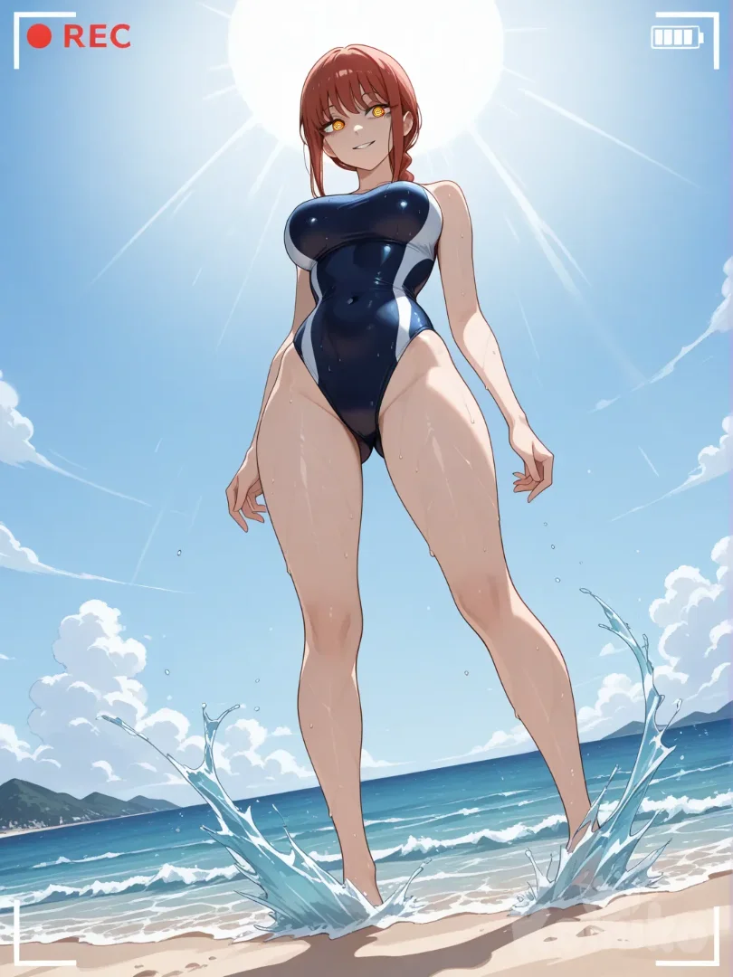 I want to capture Makima on camera at sea