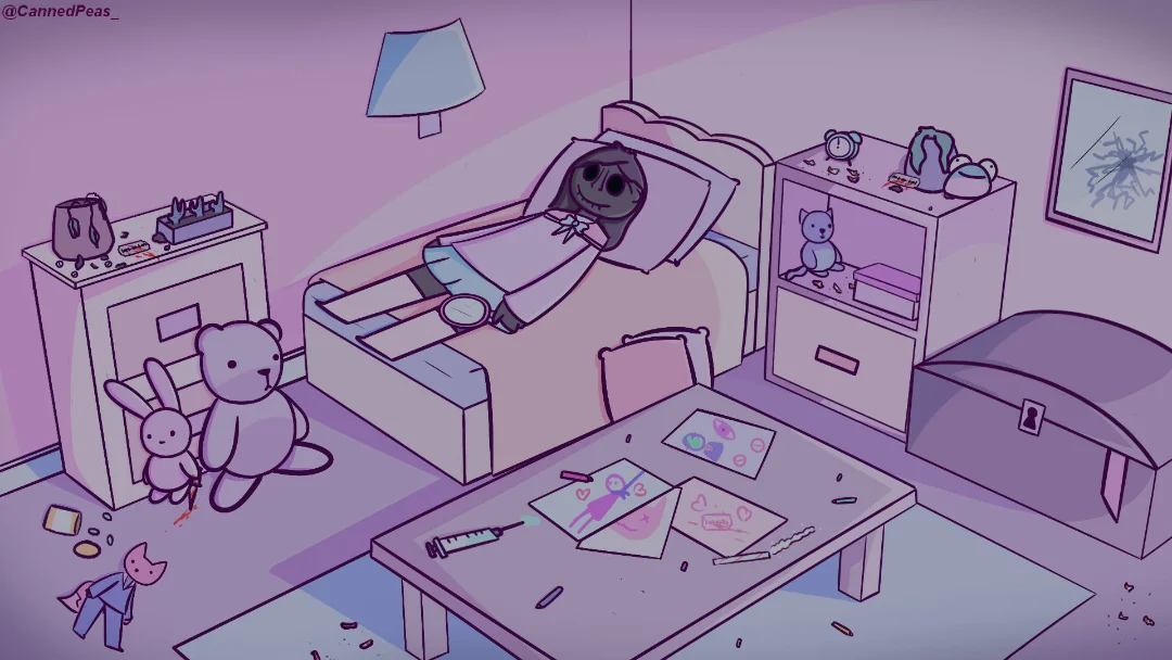 This looks so cozyyyy(ignore the blood :3)