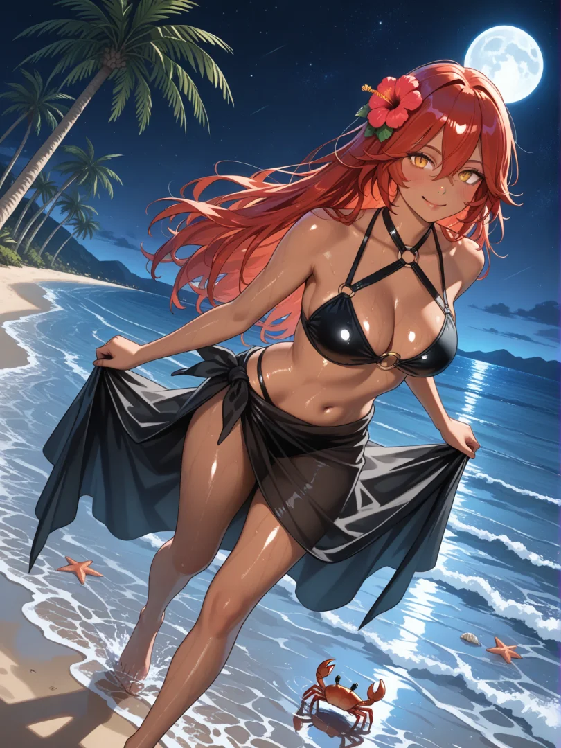 Lupusregina Beta, Night on the Beach