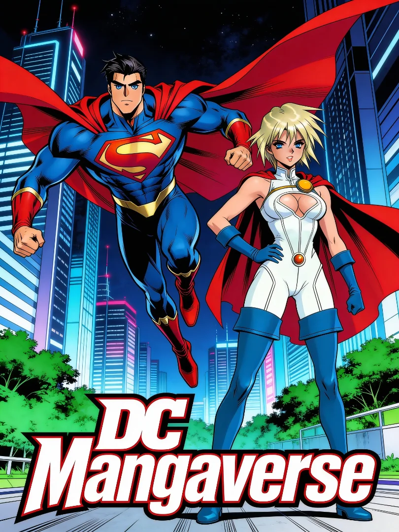 DC MangaVerse Promo Art - Superman and Power Girl