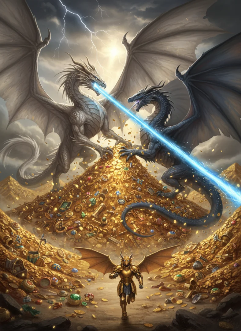 Bahamut fighting his Student