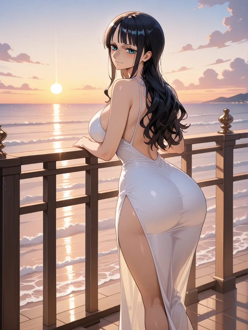 Nico Robin: Belleza al Atardecer 