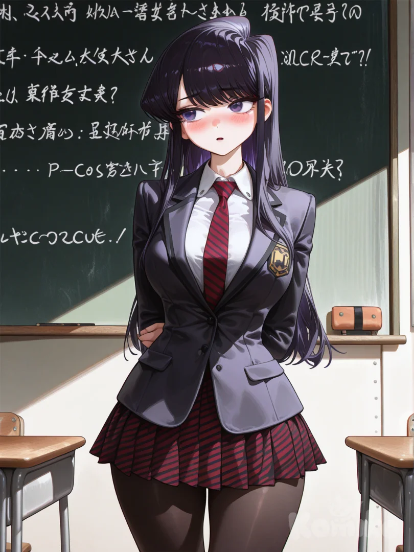 Komi worries at the board