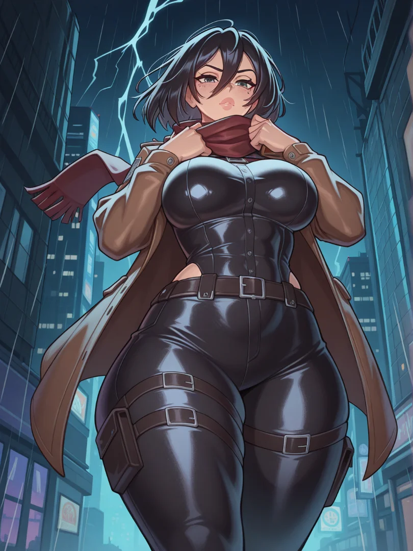 Mikasa: Lluvia y Neon