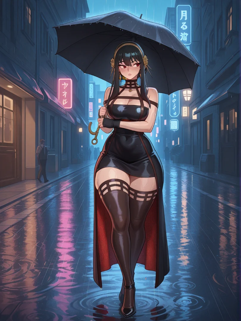 Yor Forger: Luces y Lluvia