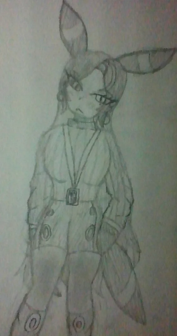 Redesign of okanotio's drawing of Umbreon❤