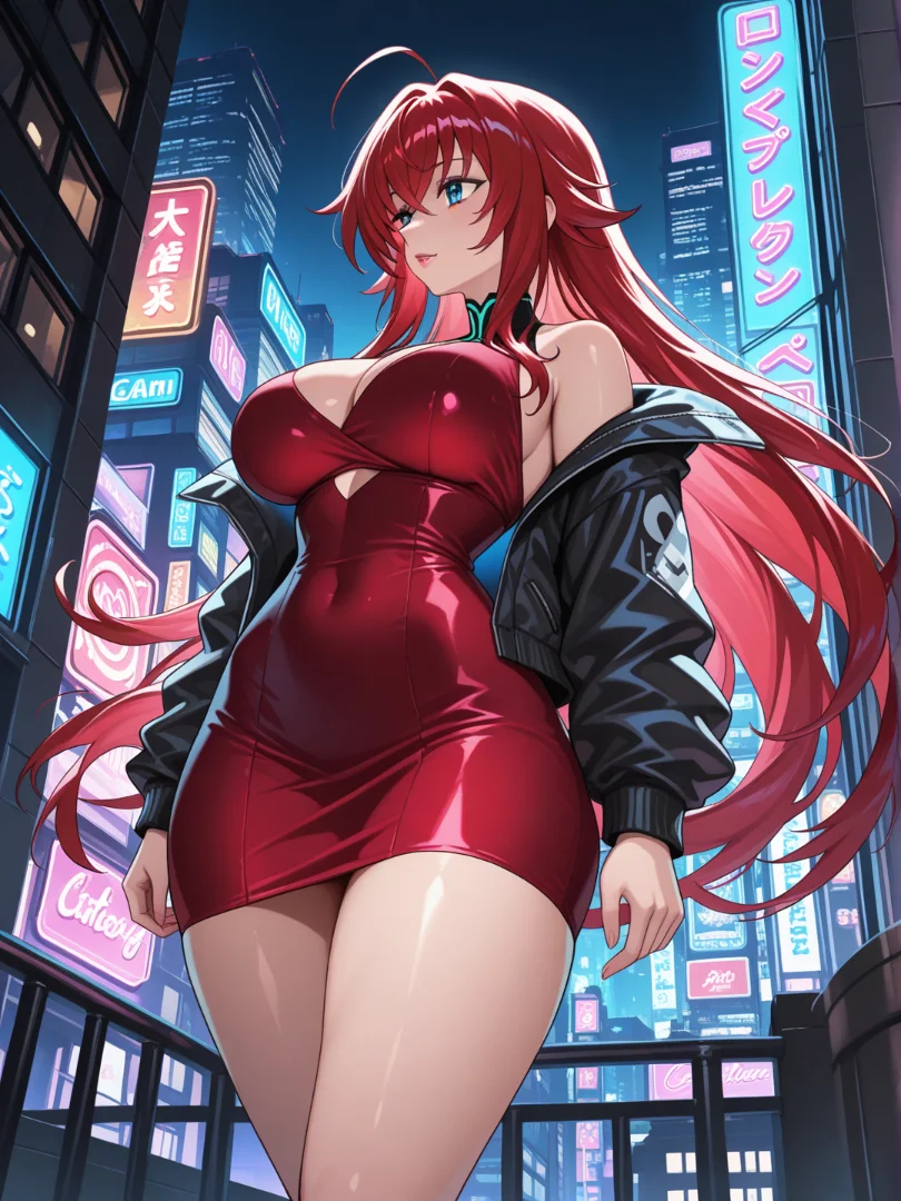 Rías Gremory: Neon Silencioso