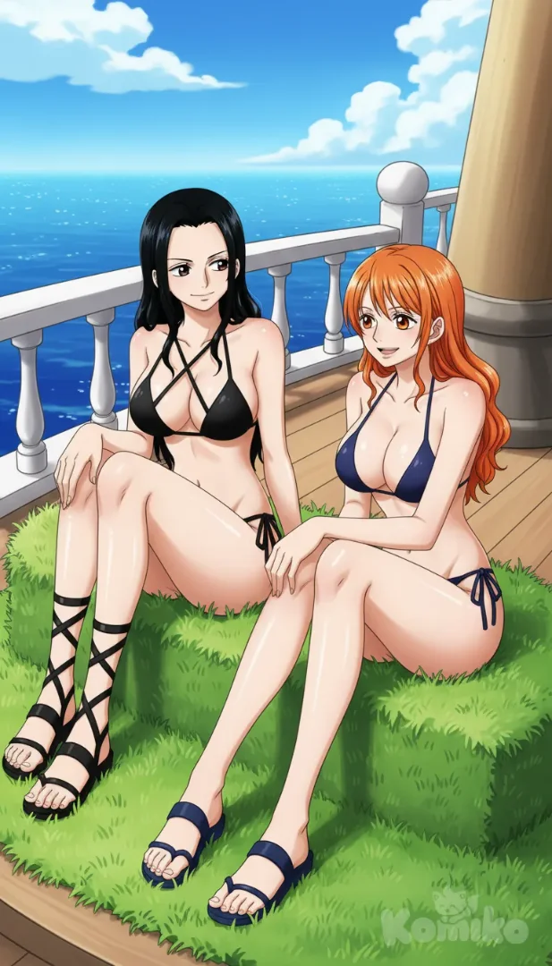 Nico Robin y Nami