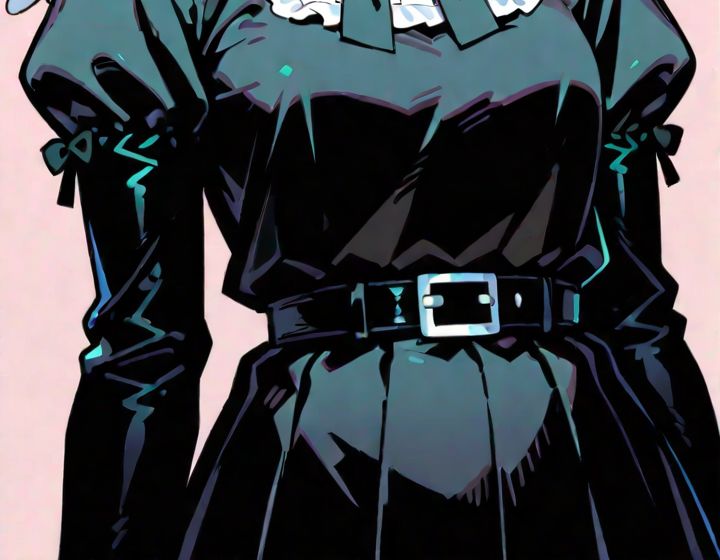 kawaii gothic, simple background, Angel Devil (Chainsaw Man)