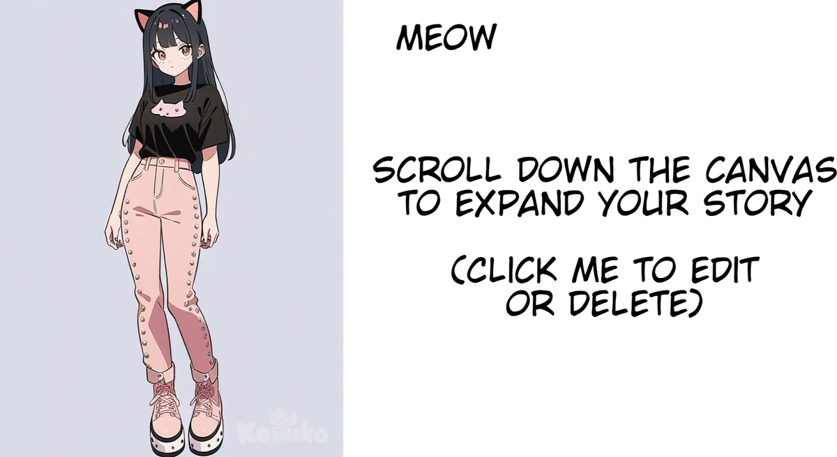 1girl, cute girl, black hair, brown eyes, black studded jeans, plain black shirt, stylish pink boots, cat ears, pastel colors, teenager, straight hair, freckles, fair skin, single character, full body, looking at viewer, anime style, simple background, white background