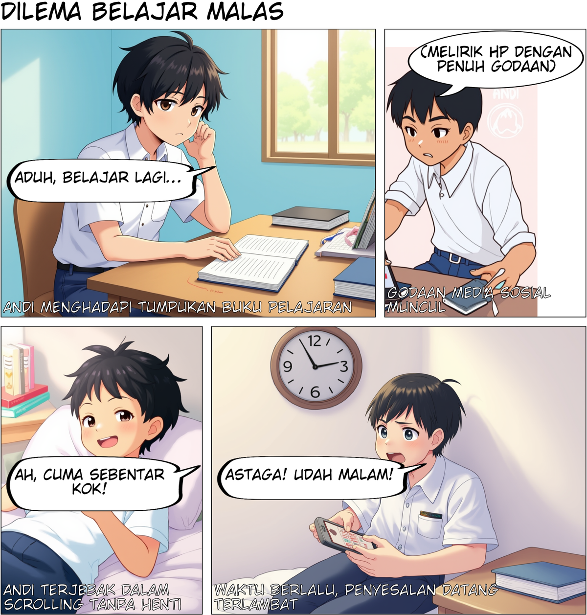 Sengaja bikin aku malas belajar 