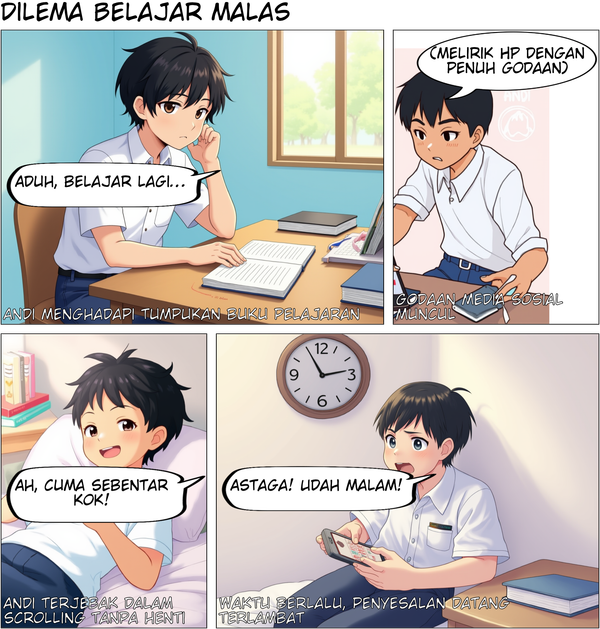 Sengaja bikin aku malas belajar