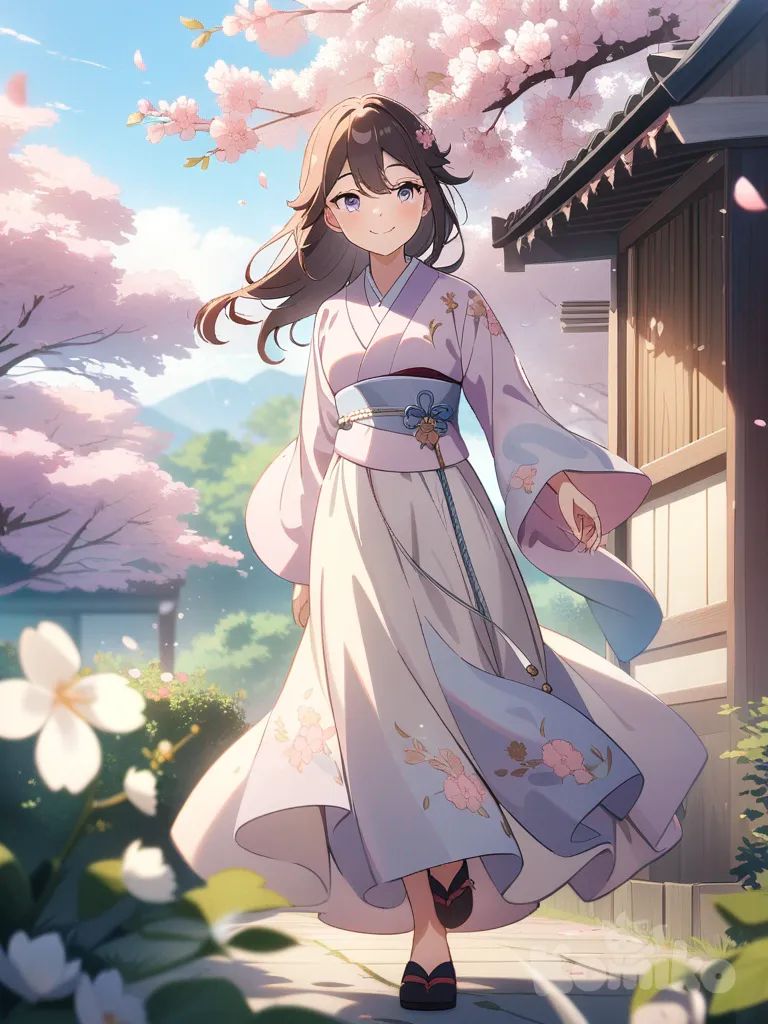 Blossoms in the Breeze – Spring Elegance