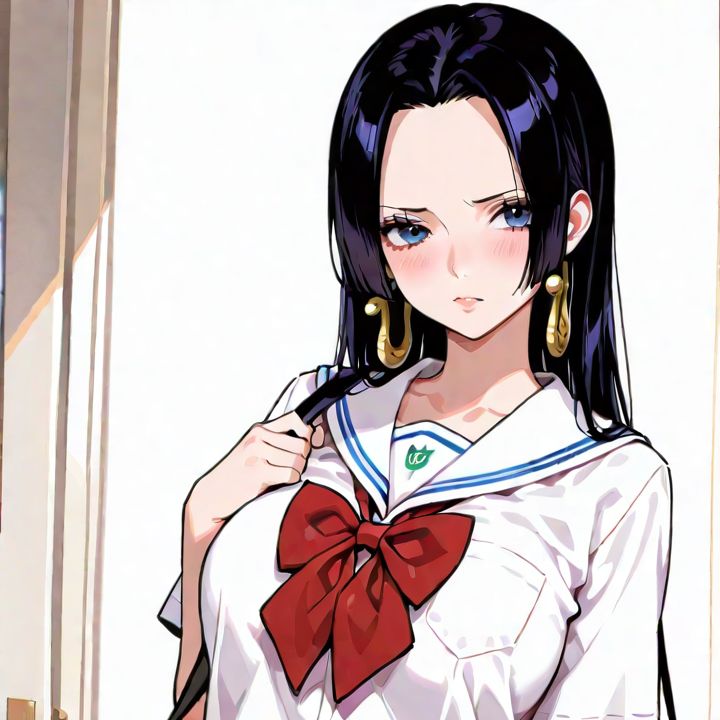 Boa Hancock, school uniform, kawaii outfit