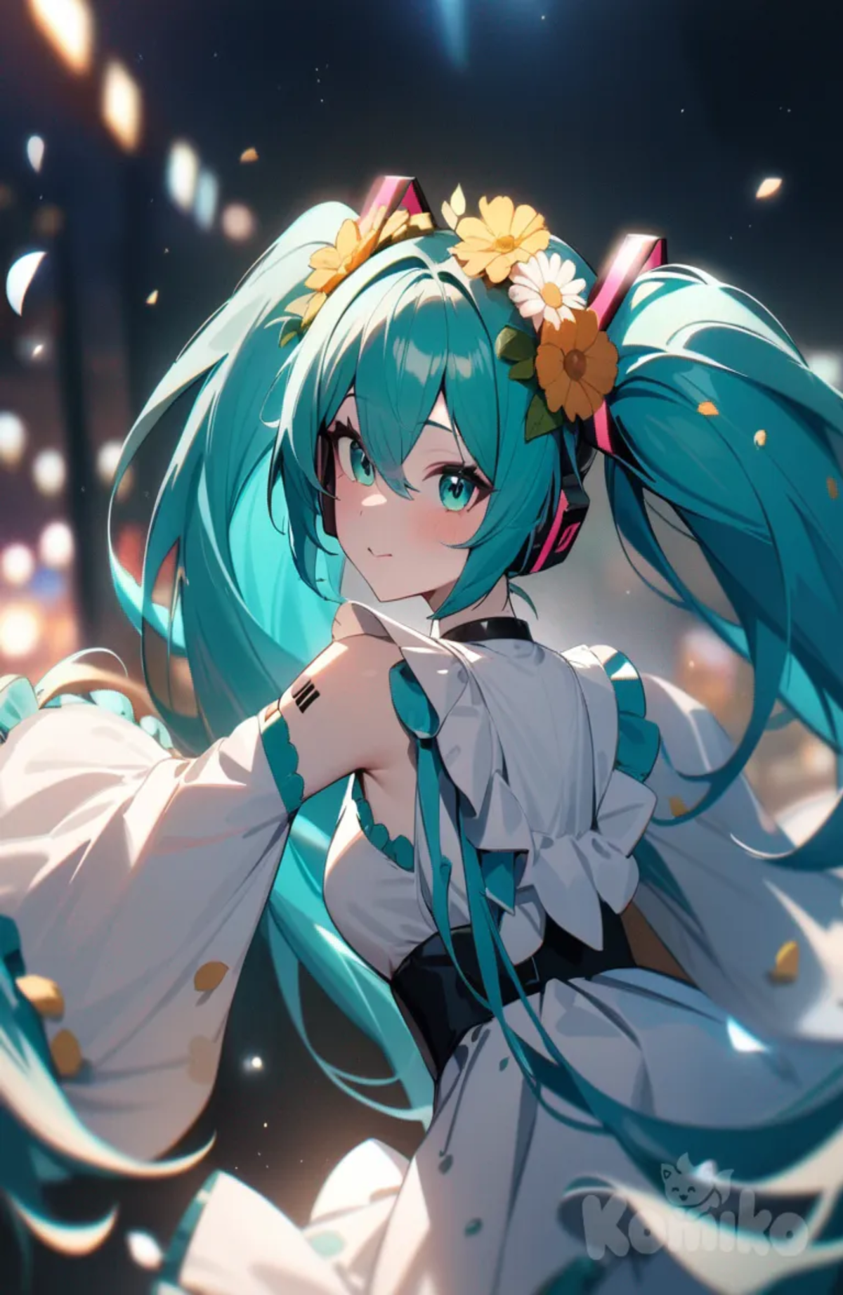 hatsune miku, Flower themed