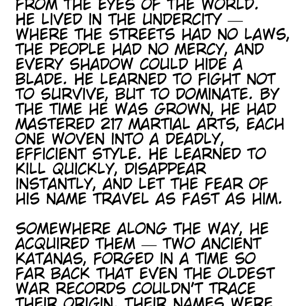 SHADOWBLADE, a legend