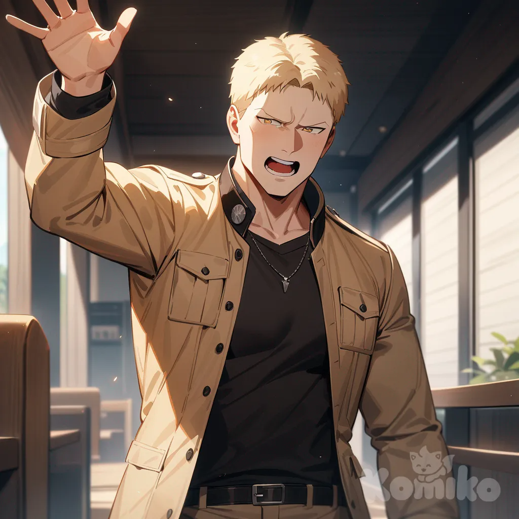 Reiner Braun, waving