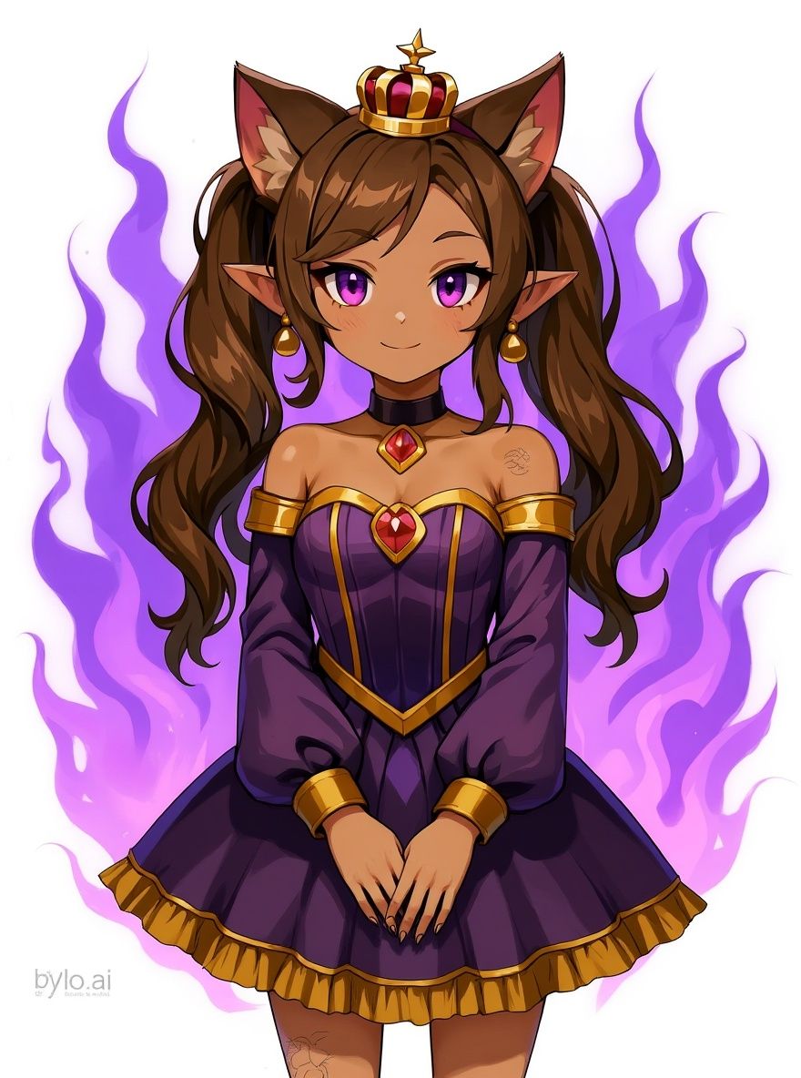 My OC Katzukill Nekoki (a Wannabe villainess, daughter of Queen of tribes and Duke(famous writer))