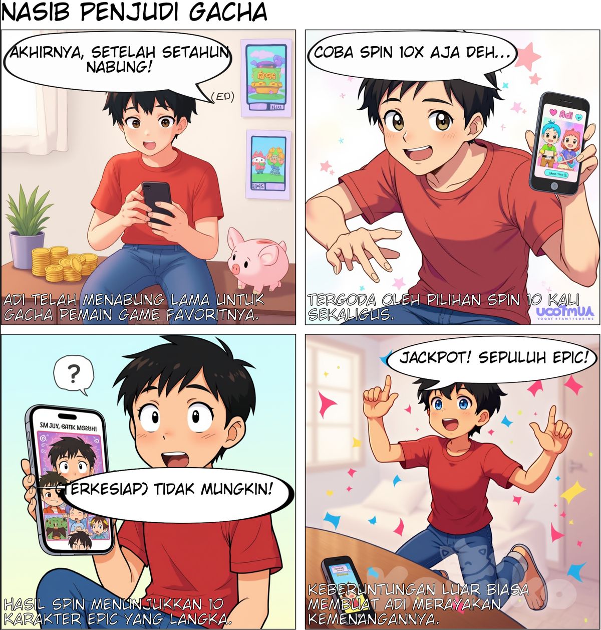 nabung sangat lama,gacha pemain,iseng langsung spin 10x,dapet pemain epic jumlahnya 10
